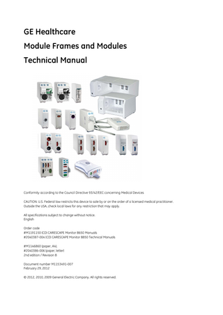 Module Frames and Modules Technical Manual 2nd Edition Rev B Feb 2012