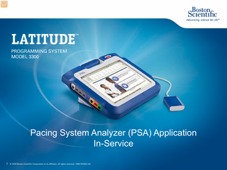 LATITUDE Programming System Model 3300 Application In-Service 2020