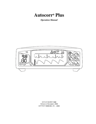 3404 Autocorr Plus Operation Manual Ver 4 Nov 2000