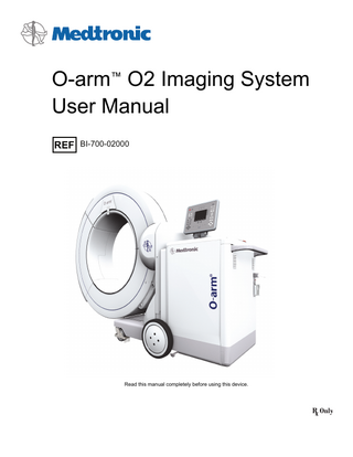 O-arm O2 User Manual Rev 01