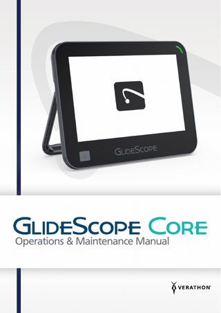 GlideScope Core Operations and Maintenance Manual Rev 01 Jan 2020