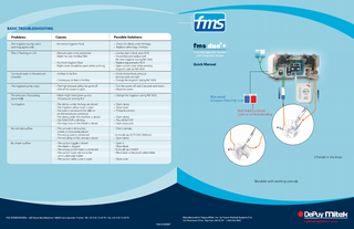 fms duo +Basic Troubleshooting and Quick Manual