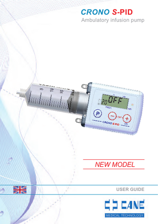 CRONO S-PID  Ambulatory infusion pump  NEW MODEL  USER GUIDE  