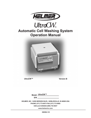 UltraCW Operation Manual Ver B