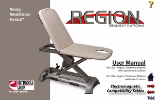 Region Treatment Platforms Ref 3325 & 3326 User Manual