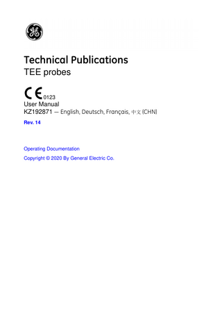 TEE probes User Manual Rev 14 Oct 2020