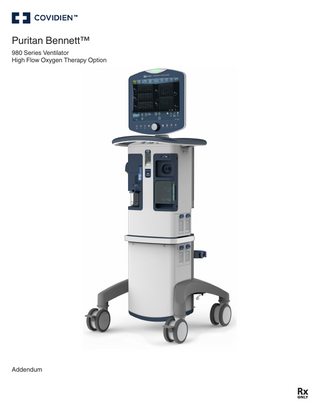 980 Series High Flow Oxygen Therapy Option Addendum Rev A Feb 2021