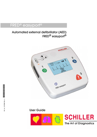 FRED® easyport®  Art. no.: 2.510544 Rev.: k  *2.510544*  Automated external defibrillator (AED) FRED® easyport®  User Guide  