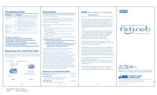 Actineb Operating Instructions issue 7 Jan 2012